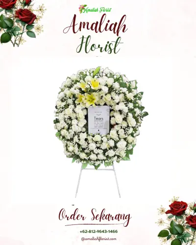 Krans Bunga Duka Cita di Ciputat Timur